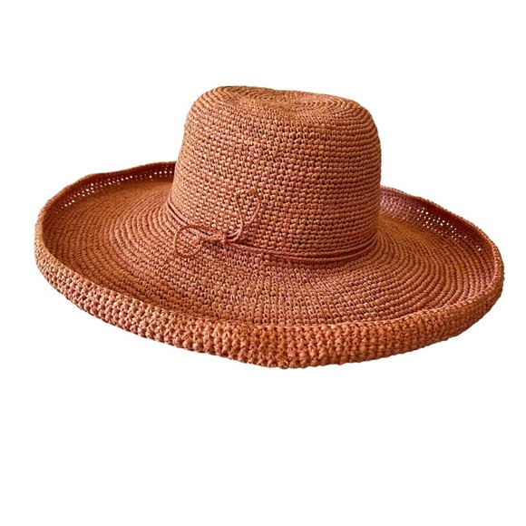 SANS ARCIDET MAGNOLIA HAT WIDE BRIM BEACHY COASTAL GRANDMA TRADITIONAL HANDMADE - Picture 4 of 13